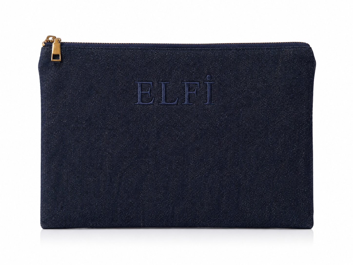 Kişiselleştirilebilir Nakış İşlemeli Clutch Çanta-Mavi